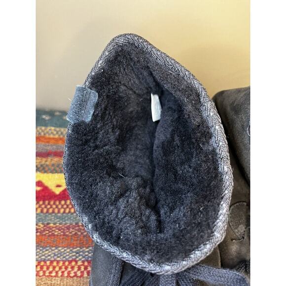 Mens EMU Australia black sheepskin boots Mens Size 11/Women’s 12 - Picture 6 of 9